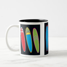 Klassische Surfbretter Zweifarbige Tasse