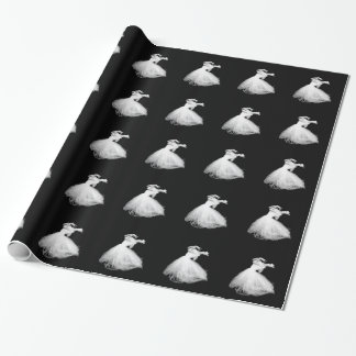 Klassische Tänzeraussehen wie es fliegt Geschenkpapier
