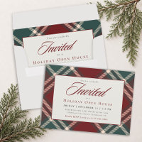 Klassische Tartan-Karo-Geschäfts-Weihnachtsfeier