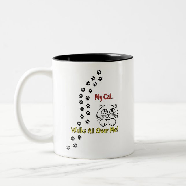 Klassische Tasse, 11 oz Zweifarbige Tasse (Links)