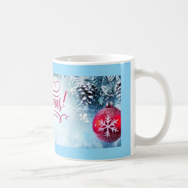 Klassische Tasse Frohe Weihnachten (Rechts)
