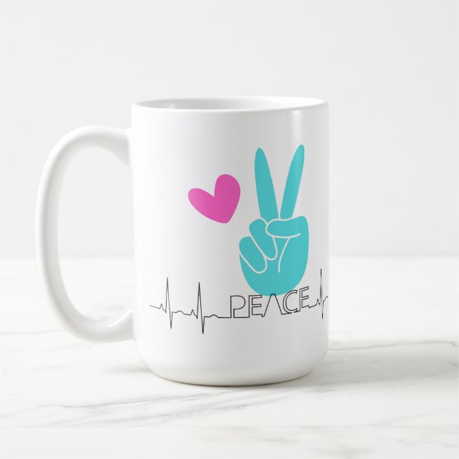 Klassische Tasse für Friedensliebhaber (Links)