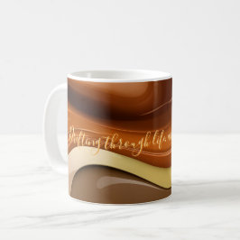 Klassische Tasse in abstrakter Grafik