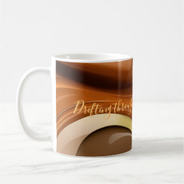 Klassische Tasse in abstrakter Grafik