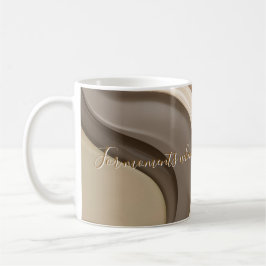 Klassische Tasse in abstrakter Grafik