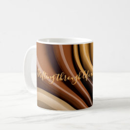 Klassische Tasse in abstrakter Grafik