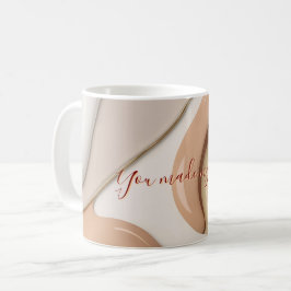 Klassische Tasse in abstrakter Grafik