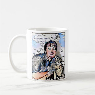 Klassische Tasse Kaffee Dan- u. Freund-Cartoon