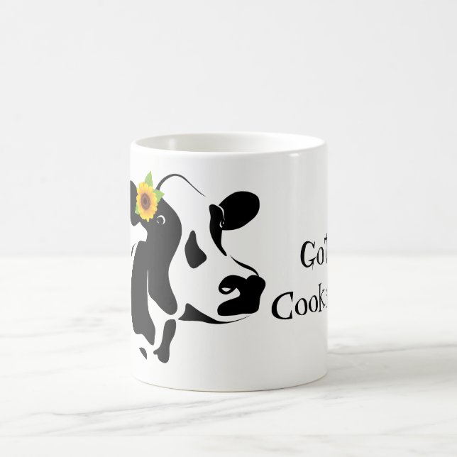 Klassische Tasse-Kuh,Got Cookies Kaffeekochse Tass Kaffeetasse (Mittel)