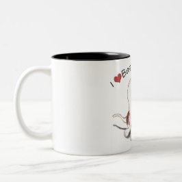 Klassische Tasse mit zwei Töne I Liebe