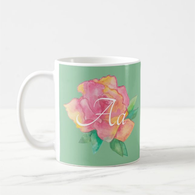 Klassische Tasse "Pink Blume" (Links)
