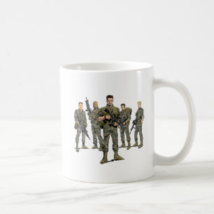 Klassische Tasse - "Rückstoß-" Marinesoldaten u.
