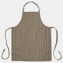 Klassische Taupe mit Streifen Schürze