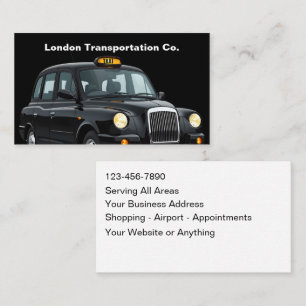 Klassische Taxi-Transportdienstleistungen Visitenk Visitenkarte