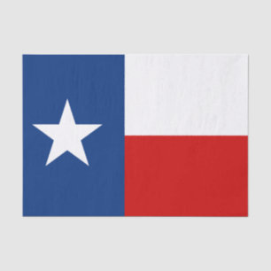 Klassische Texas-Staats-Flagge Seidenpapier