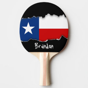 Klassische Texas-Staats-Flagge Tischtennis Schläger