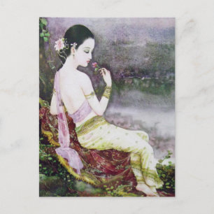 klassische thailändische Druckpostkarte Postkarte
