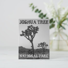 Klassische Trendy Black & White Joshua Tree Souven Postkarte