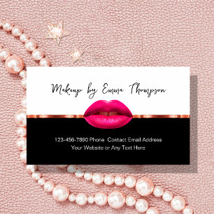 Klassische trendy Makeup Artist Business Cards Visitenkarte