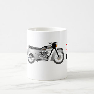 Klassische Triumph T100A Motorrad-Tasse Kaffeetasse