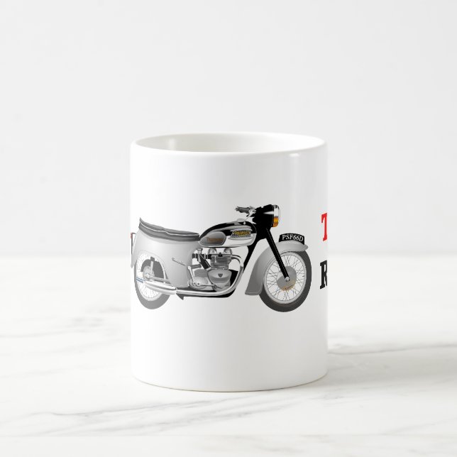 Klassische Triumph T100A Motorrad-Tasse Kaffeetasse (Mittel)