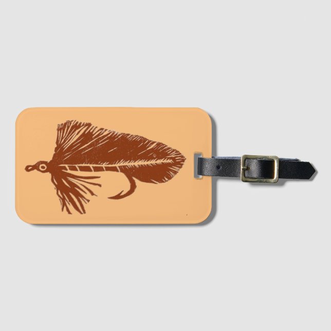 Klassische Trout Fly Matuka stromer Gepäckanhänger (Vorderseite (Horizontal))