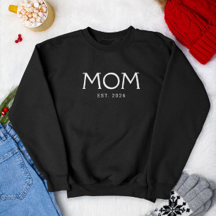 Klassische Typografie Mom Gründungsjahr Sweatshirt