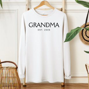 Klassische Typografie Oma Gründungsjahr T-Shirt