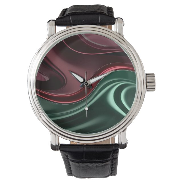 Klassische Uhr in stilvoller abstrakter Grafik (Vorderseite)