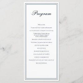 Klassische und einfache Hochzeit Programm