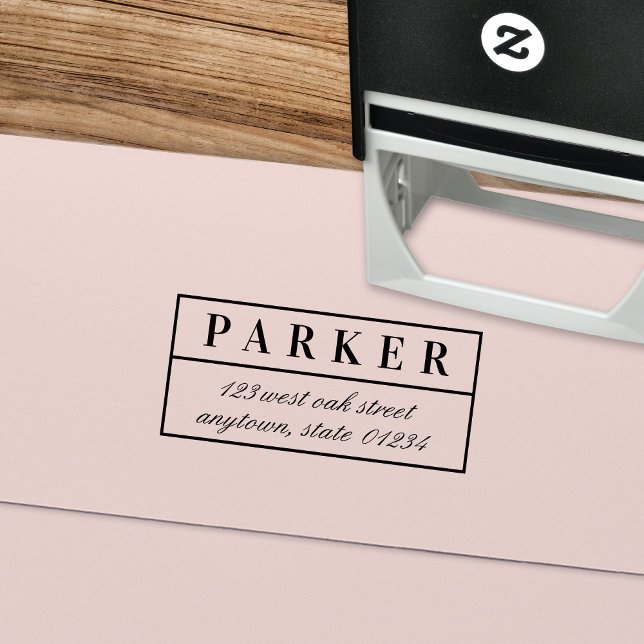 Klassische und elegante Rücksendeadresse Permastempel (Von Creator hochgeladen)