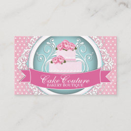Klassische und moderne Cake Designer Business Card Visitenkarte