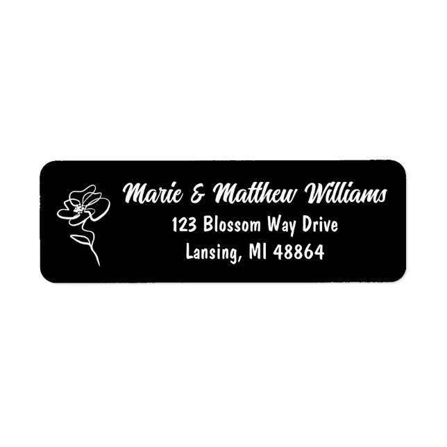 Klassische und moderne gotische Black Wedding-Adre (Vorne)