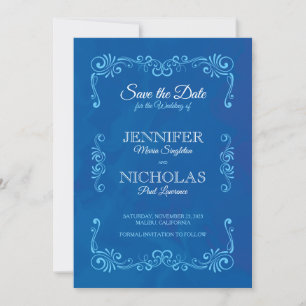 Klassische und Vintage feierliche Hochzeit Einladung