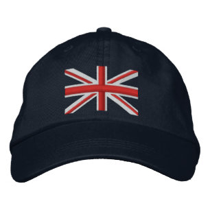 Klassische Union Jack Flagge England Swag Stickere Bestickte Baseballkappe