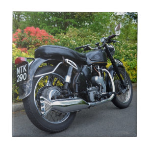 Klassische Velocette Venom Fliese