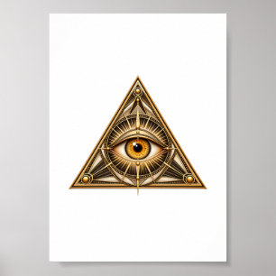 Klassische vergoldete Vorsehung Poster
