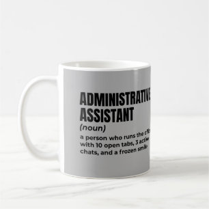 Klassische Verwaltungsassistenzdefinition Kaffeetasse