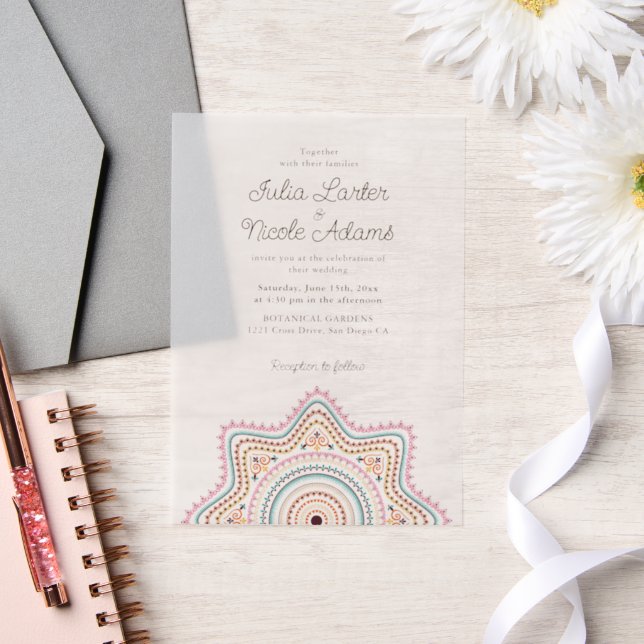 Klassische Verzierte Art Deco Stil Mandala Wedding (Hochzeit)