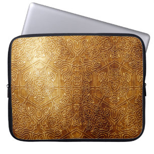 Klassische Verzierte Metallplatte Laptopschutzhülle