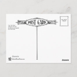 Klassische Viktorianische Postkartenrückseite - An Postkarte