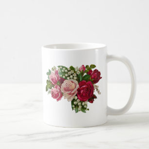 Klassische Viktorianische Rose Lily of the Valley  Kaffeetasse