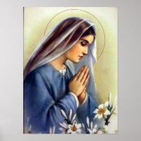 Klassische Vintag gesegnete Jungfrau Mary Mother o
