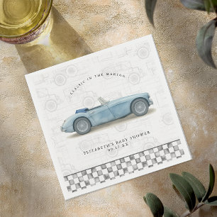 Klassische Vintage-Autobaby-Party Serviette