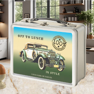 Klassische Vintage Car Lunch Box