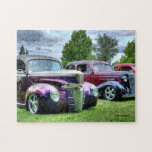 Klassische Vintage Hotrodfahrzeuge<br><div class="desc">Klassisches Puzzle mit Vintagen Hotrod Cars.</div>