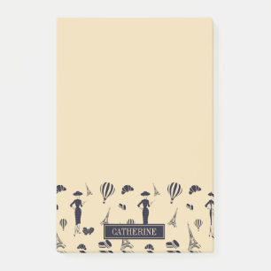 Klassische Vintage-Mode-Post-it®-Notizen aus den 5 Post-it Klebezettel