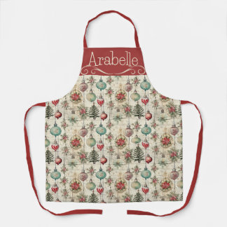 Klassische Vintage Ornamente auf der Schürze Küche