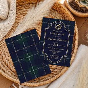 Klassische Vintage-Polo-Pferd-Party-Baby-Party Einladung