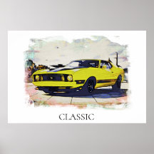 *~* Klassische Vintage populäre Retromuskelwagen